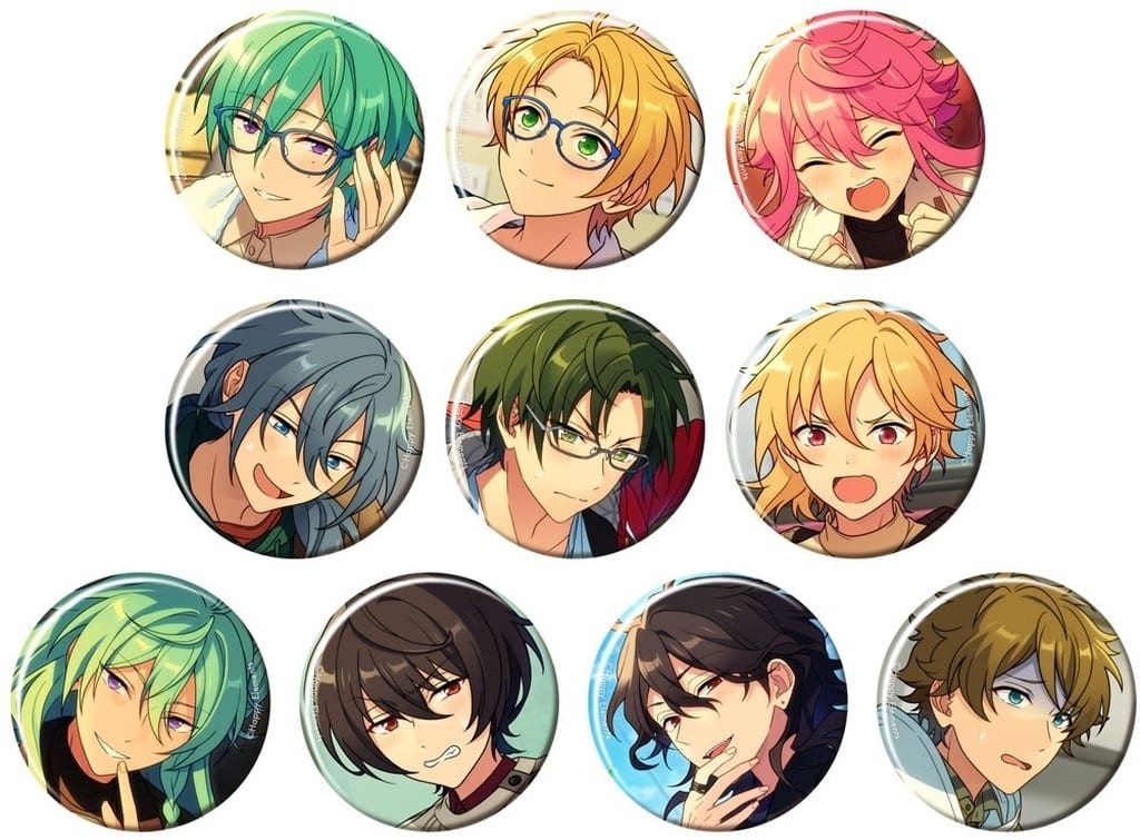 Tatsumi Kazehaya, etc. Ensemble Stars!! Theme Scout Can Badge 2024 Spring Casual Side All 10 Types Set Tin Badge [USED]