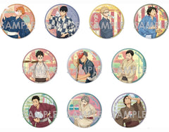 Tobio Kageyama, etc. Haikyu!! Trading Big Can Badge Yukata All 10 Types Set Tin Badge [USED]
