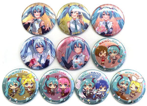 Hatsune Miku, etc. VOCALOID Happy 16Th Birthday Metallic Can Badge Complete Set LAWSON Limited Can Badge [USED]