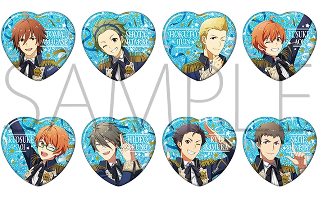 Toma Amagase, etc. THE IDOLM@STER SideM Character Badge Collection M Fes. 2024 Box 5 All 8 Types Set Acrylic Item [USED]
