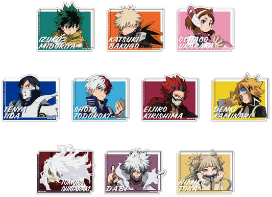 Tomura Shigaraki, etc. My Hero Academia Acrylic Badge Vol.2 All 10 Types Set Badge [USED]