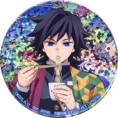Giyu Tomiokau Demon Slayer: Kimetsu no Yaiba Hologram Can Badge Roku no Shou in Namco Limited Tin Badge [USED]