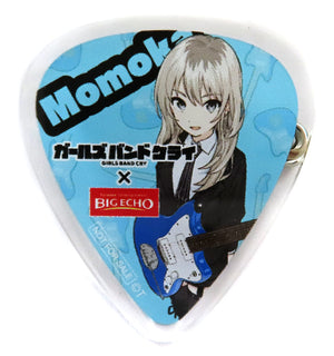 Momoka Kawaragi Standing Girls Band Cry Pick Shaped Badge Big Echo Limited Collaboration Drink Order Bonus Badge [USED]