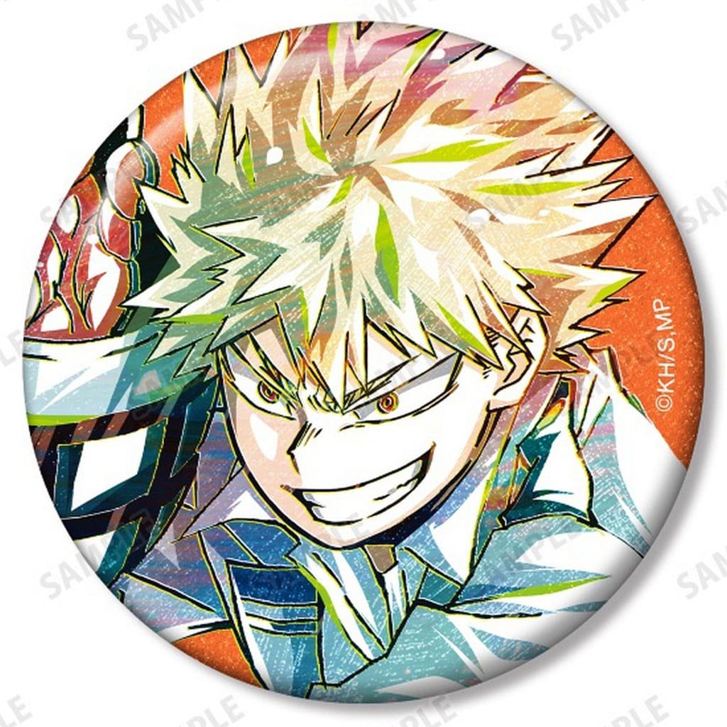 My Hero Academia Katsuki Bakugo Solid Color Background Ani-Art Part 7 Trading Glitter Can Badge Pop Up Shop Vol.3 in AMNIBUS STORE Exclusive Buttons [USED]