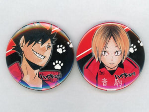 Tetsuro Kuroo Kenma Kozume Haikyu!! Can Badge Jump Festa 2018 Limited Nekoma High School Combination Set Included Items Can Badge [USED]