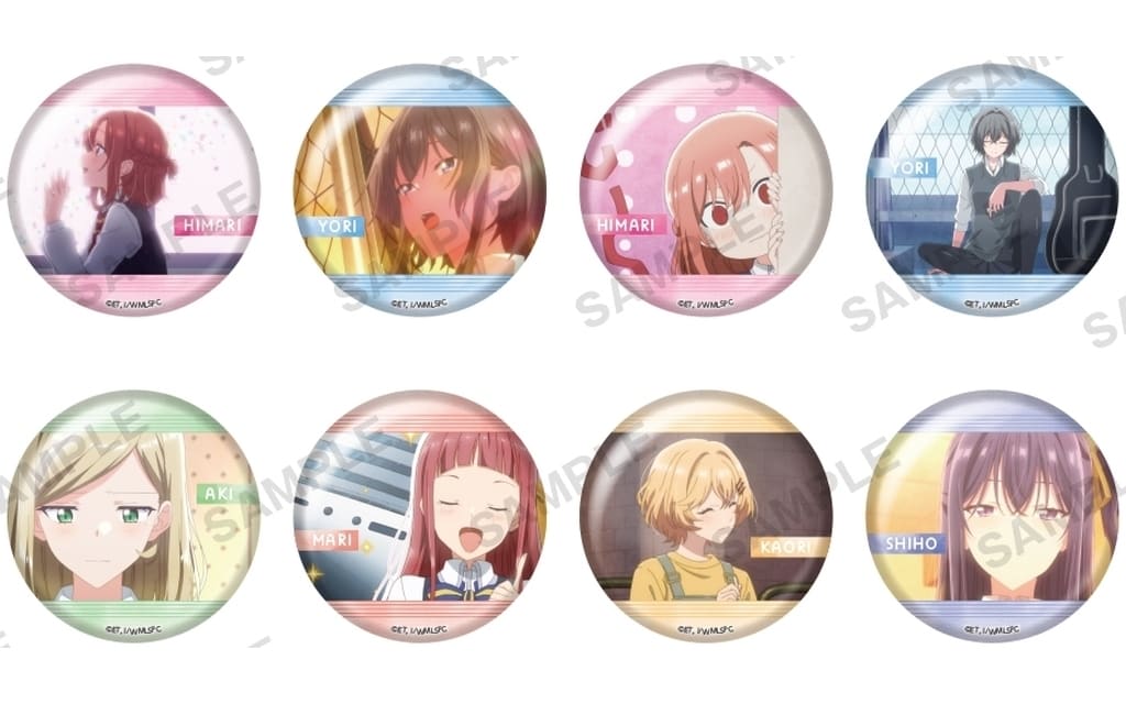 Himari Kino, etc. Whispering You a Love Song Trading Can Badge All 8 Types Set Tin Badge [USED]