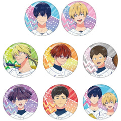 Haruka Kiyomine, etc. Oblivion Battery Vivid Line Can Badge All 8 Types Set Acrylic Item [USED]