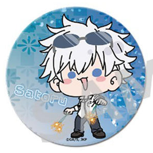 Satoru Gojo Jujutsu Kaisen Kaigyoku Gyokusetsu Mochocho Trading Big Can Badge Fireworks Ver. Marui Pop Up Shop Limited Can Badge [USED]