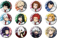 Katsuki Bakugo, etc. My Hero Academia Glitter Can Badge Collection All 12 Types Set Badge [USED]