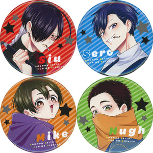 Cello, etc. Gomonbait-kun no Nchijo Can Badge Comics Vol.3 Release Commemorative Gift Winning Item Set of 4 Can Badge [USED]