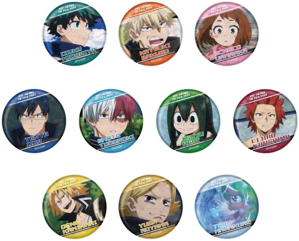 My Hero Academia Izuku Midoriya & Others Kiratto Can Badge Vol.7 A All 10 Types Set Buttons [USED]