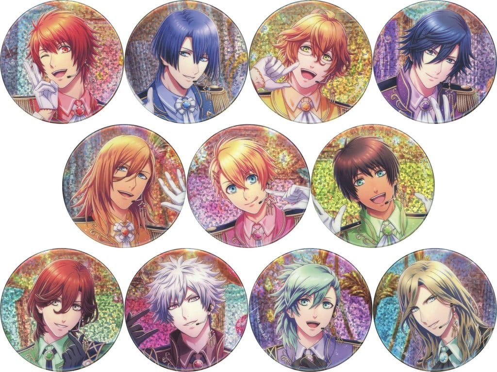 Tokiya Ichinose, etc. Uta no Prince Sama Shining Live Trading Hologram Can Badge Promise of Song Ver. animate Limited All 11 Types Set Tin Badge [USED]