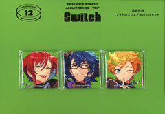 Switch Ensemble Stars!! Idol Square Can Badge Set animate Limited CD Album Series Trip Switch Bundled Bonus Tin Badge [USED]