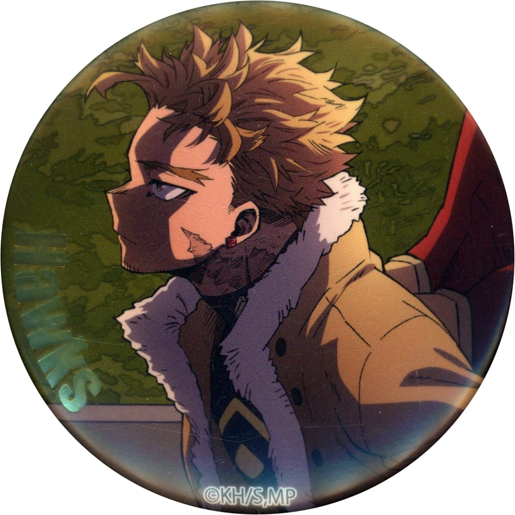 My Hero Academia Hawks Foil Stamped TD Can Badge Twilight Hero Plaza 2024 Limited Buttons [USED]