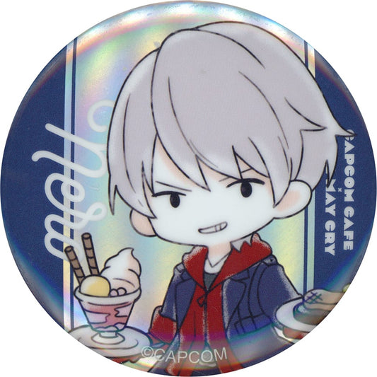 Devil May Cry Nero Hologram Can Badge Capcom Cafe Limited Buttons [USED]