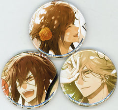 Ichika Hoshino, etc. Collar x Malice Can Badge Ebten Limited Official Visual Fan Book DX Pack Bundled Bonus 3 Types Set Tin Badge [USED]