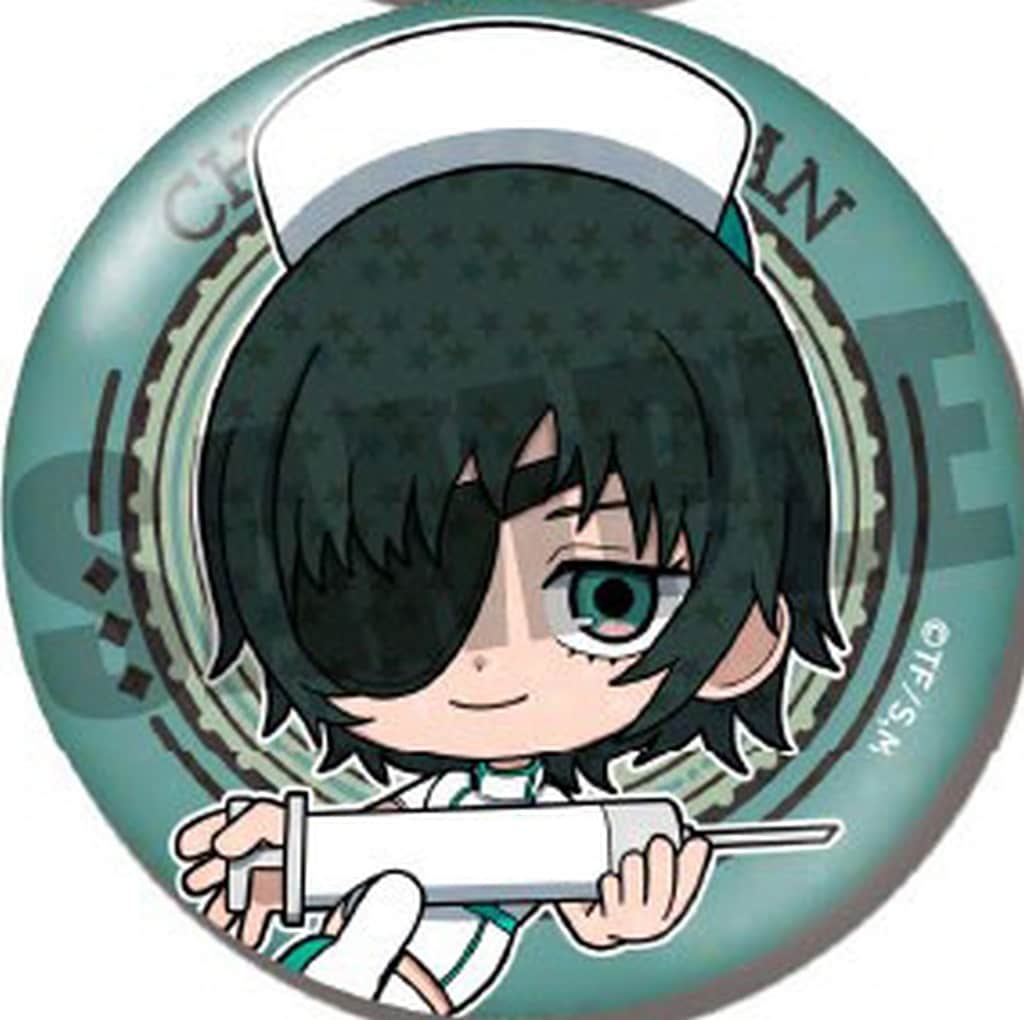 Chainsaw Man Himeno Upper Body Trading Hologram Can Badge Halloween Ver. Buttons [USED]