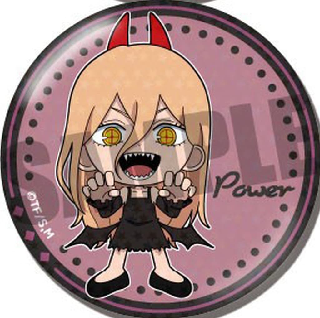 Chainsaw Man Power Whole Body Trading Hologram Can Badge Halloween Ver. Buttons [USED]