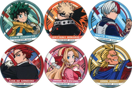 My Hero Academia THE MOVIE: You're Next Izuku Midoriya & Others Newly Drawn Can Badge Collection Premiere Commemorative Pop Up Shop Exclusive All 6 Types Set Buttons [USED]