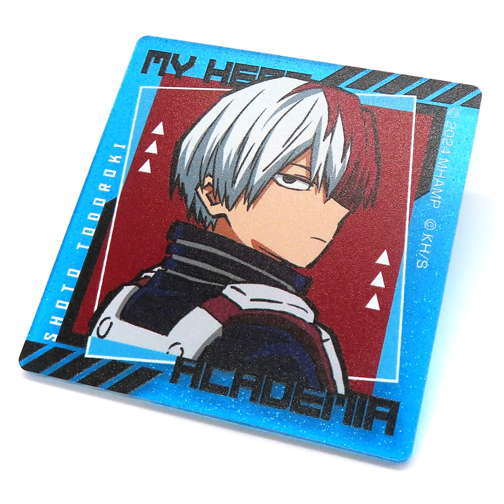 My Hero Academia THE MOVIE: You're Next Shoto Todoroki Original Glitter Acrylic Badge Collection Premiere Commemorative Pop Up Shop Exclusive Buttons [USED]