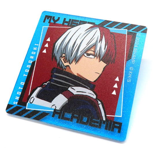 My Hero Academia THE MOVIE: You're Next Shoto Todoroki Original Glitter Acrylic Badge Collection Premiere Commemorative Pop Up Shop Exclusive Buttons [USED]