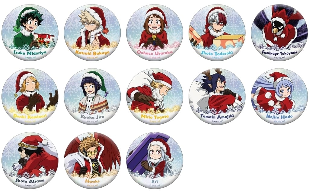 My Hero Academia Izuku Midoriya & Others Hologram Can Badge Collection All 13 Types Set Buttons [USED]