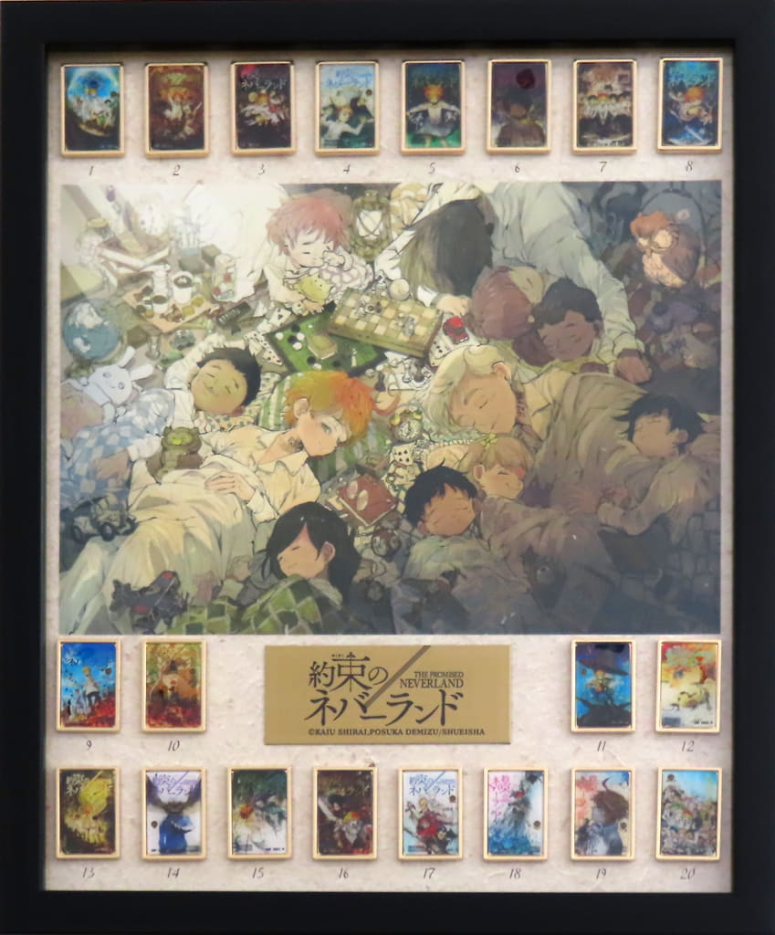 Emma, etc. The Promised Neverland Complete Comic Cover Illustration Pins Set Lapel Pin [USED]