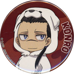 Fire Force Konro Sagamiya Can Badge Bonus for Purchasing Trading Animarukko Acrylic Figures Box Set Vol.1 & Vol.2 Buttons [USED]