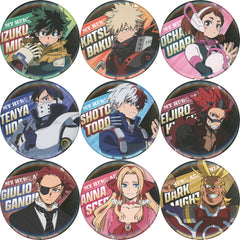 My Hero Academia: You're Next Izuku Midoriya & Others BIG Can Badge All 9 Types Set Buttons [USED]