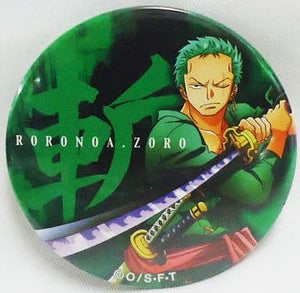 Roronoa Zoro Cut One Piece Yakara Can Badge Tin Badge [USED]