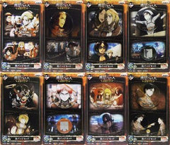 Levi Ackerman, etc. Attack on Titan Ichiban Kuji Wings of Freedom Can Badge Set Prize G All 8 Types Set Tin Badge [USED]