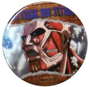 Colossal Titan Attack on Titan Big Can Badge 2 Lawson Campaign Limited Can Badge [USED]