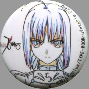 Saber Original Artwork Style Fate/Zero Lottery Badge 1st Period Fate/Zero Cafe Limited Tin Badge [USED]