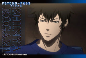 Shinya Kougami B Front of Face Psycho-Pass Square Can Badge [USED]