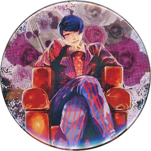 Shu Tsukiyama Background Floral Pattern Tokyo Ghoul Collection Can Badge [USED]