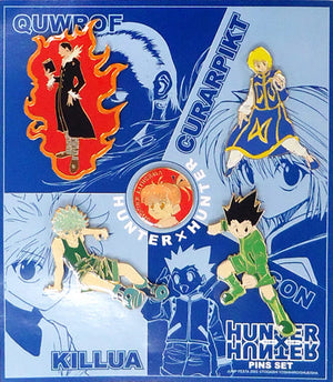 Killua Zoldyck, etc. Hunter x Hunter Pins Set 5 Piece Set Lapel Pin [USED]