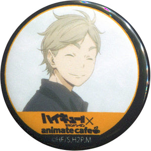 Koushi Sugawara Haikyu!! Season 2 Trading Can Badge animate cafe Limited Can Badge [USED]