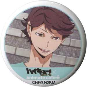 Toru Oikawa Haikyu!! Season 2 Trading Can Badge animate cafe Limited Can Badge [USED]