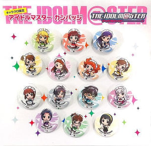 THE IDOLM@STER Can Badge Cafe & Bar Characro Feat. THE IDOLM＠STER Limited Set of 14 Can Badge [USED]