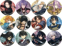 Kashu Kiyomitsu, etc. Battle Touken Ranbu ONLINE Can Badge Collection Battle Vol.1 All 12 Types Set Tin Badge [USED]