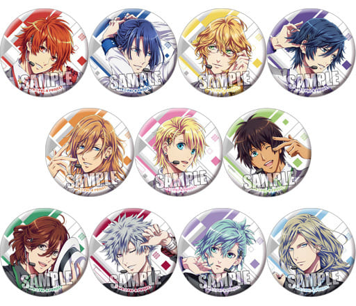 Ren Jinguji, etc. Uta no Prince Sama: Maji Love Revolutions Trading Can Badge All 11 Types Set Tin Badge [USED]