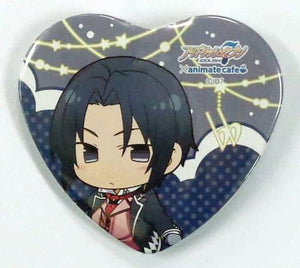 Iori Izumi PG Ver. IDOLiSH7 Trading Heart Shaped Can Badge animate cafe Limited Tin Badge [USED]