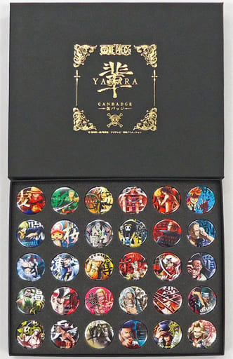 Ace, etc. One Piece Yakara Can Badge Complete Collection Straw Store Limited All 30 Types Set Tin Badge [USED]