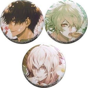 Aiji Yanagi Takeru Sasazuka Kei Okazaki Collar x Malice Can Badge animate Limited Official Visual Fan Book Bundled Bonus 3 Types Set Can Badge [USED]