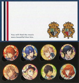 STARISH Haruka Nanami Uta no Prince Sama: Repeat LOVE Can Badge with Original Binder PS Vita Software Premium Princess Box Bundled Bonus Set of 8 Can Badge [USED]