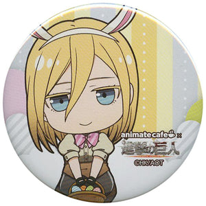 Krista Lenz Attack on Titan Season 2 Trading Can Badge Easter Ver. animate cafe Limited Can Badge [USED]