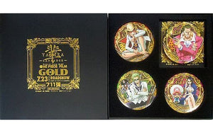 Luffy, etc. One Piece Film Gold Yakara Can Badge 7-Eleven Limited Part 2 Advance Ticket Benefit Set of 4 Can Badge [USED]