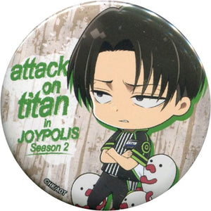 Levi Ackerman Attack on Titan Can Badge Ver.2 Attack On Titan in Joypolis -Season2- Limited Can Badge [USED]