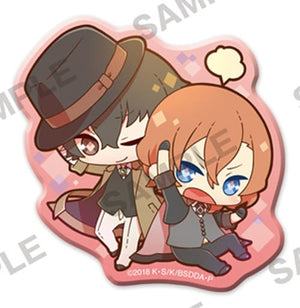 Osamu Dazai Chuuya Nakahara Bungo Stray Dogs Clear Clip Badge Pea! Badge [USED]