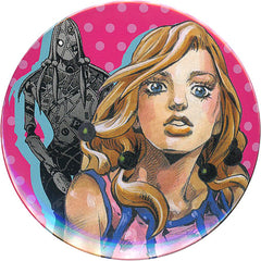 Yasuho Hirose JoJo's Bizarre Adventure Collection Can Badge Hirohiko Araki Original Art Exhibition Jojo Exhibition in Suoucho, S. City 2017 Limited Tin Badge [USED]